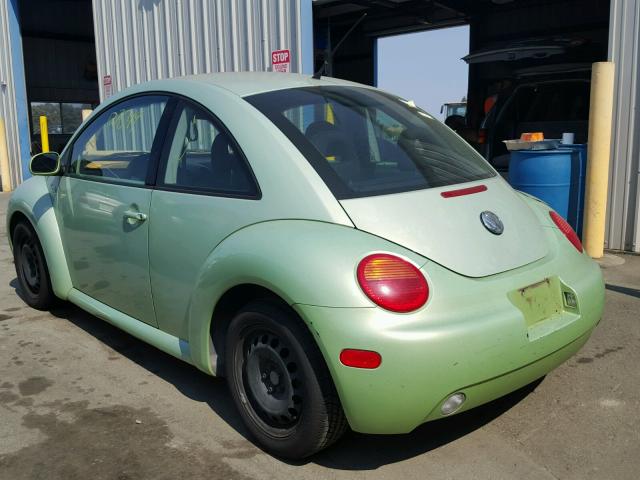 3VWCK21C21M440194 - 2001 VOLKSWAGEN NEW BEETLE მწვანე ფოტო 3