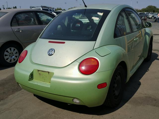 3VWCK21C21M440194 - 2001 VOLKSWAGEN NEW BEETLE მწვანე ფოტო 4
