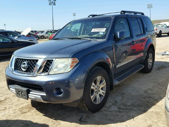 5N1AR18U78C649730 - 2008 NISSAN PATHFINDER BLUE photo 2