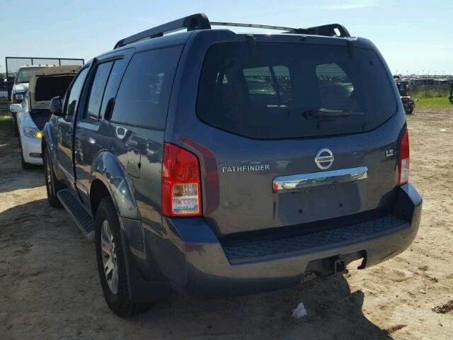 5N1AR18U78C649730 - 2008 NISSAN PATHFINDER BLUE photo 3