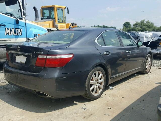 JTHBL46F475045425 - 2007 LEXUS LS 460 GRAY photo 4