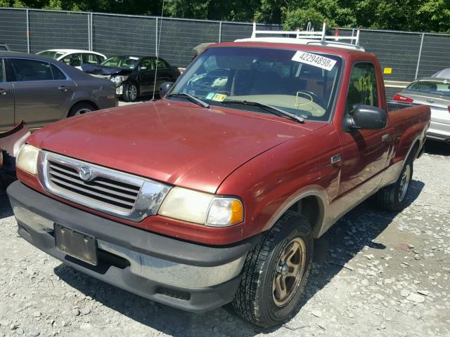 4F4YR12C5WTM23970 - 1998 MAZDA B2500 RED photo 2