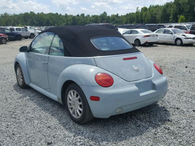 3VWCM31Y64M315151 - 2004 VOLKSWAGEN NEW BEETLE Mavi foto 3