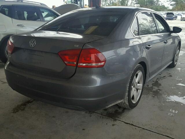 1VWBH7A39CC019858 - 2012 VOLKSWAGEN PASSAT GRAY photo 4