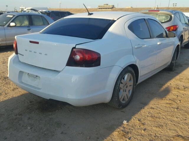 1C3CDZAB8DN771079 - 2013 DODGE AVENGER WHITE photo 4