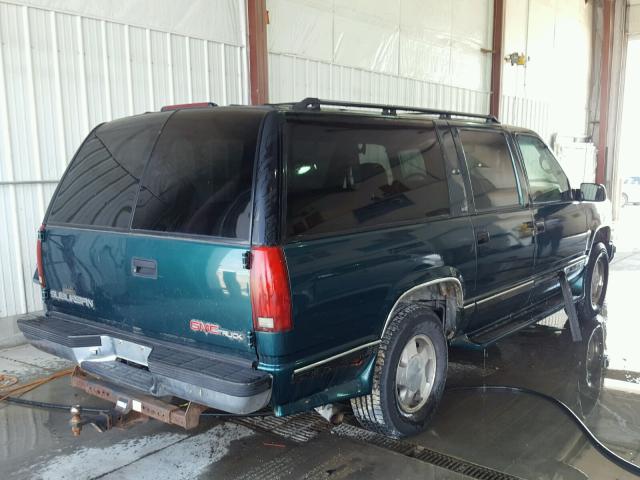 3GKFK16R9TG500467 - 1996 GMC SUBURBAN K GREEN photo 4