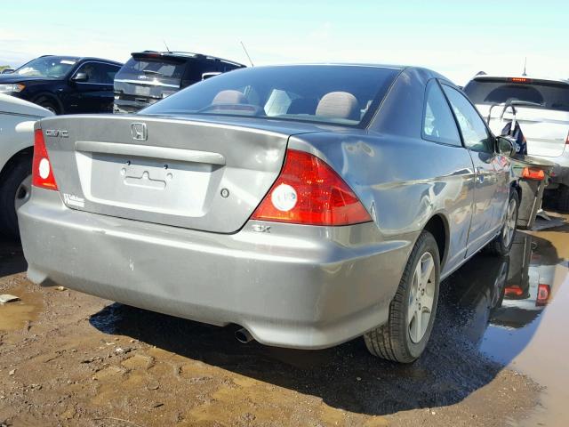 1HGEM22984L075553 - 2004 HONDA CIVIC GRAY photo 4