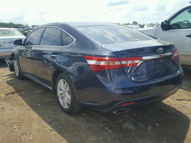 4T1BK1EB6EU132761 - 2014 TOYOTA AVALON BAS BLUE photo 3