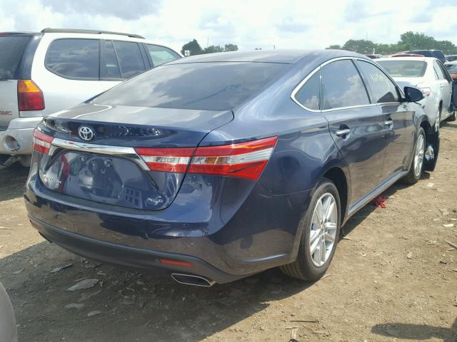 4T1BK1EB6EU132761 - 2014 TOYOTA AVALON BAS BLUE photo 4