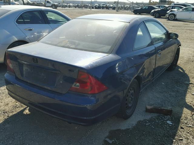 1HGEM22963L073489 - 2003 HONDA CIVIC EX BLUE photo 4