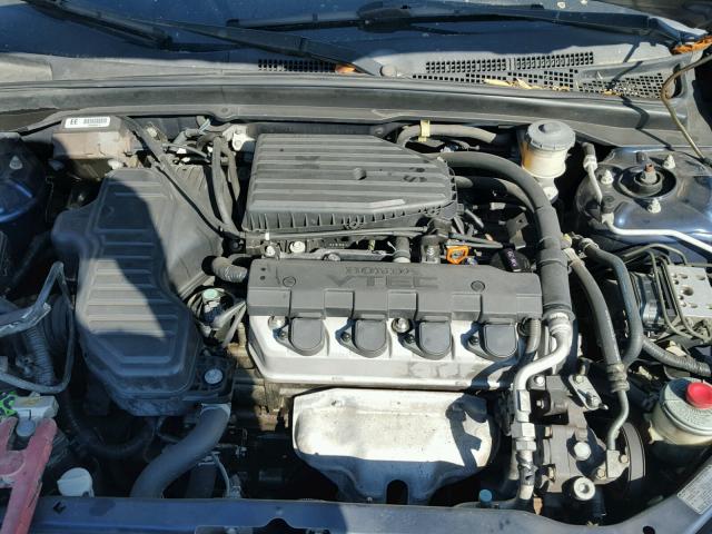 1HGEM22963L073489 - 2003 HONDA CIVIC EX BLUE photo 7