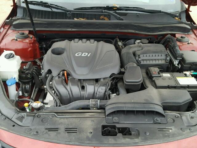 5XXGN4A77EG276619 - 2014 KIA OPTIMA RED photo 7