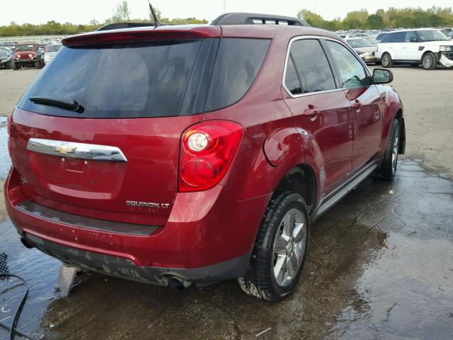 2GNFLDE52C6345580 - 2012 CHEVROLET EQUINOX LT BURGUNDY photo 4