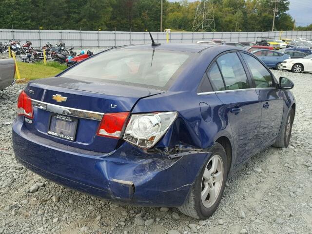 1G1PF5SC0C7297695 - 2012 CHEVROLET CRUZE LT BLUE photo 4