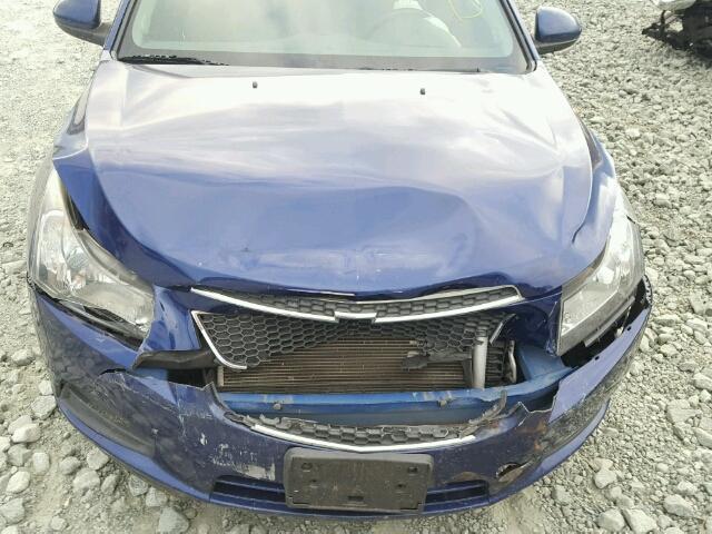 1G1PF5SC0C7297695 - 2012 CHEVROLET CRUZE LT BLUE photo 7