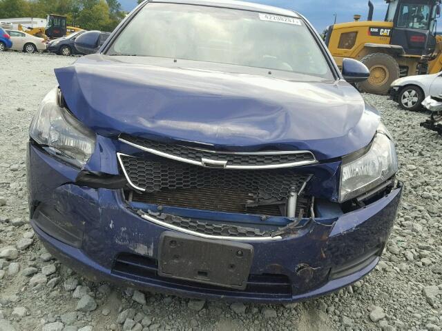 1G1PF5SC0C7297695 - 2012 CHEVROLET CRUZE LT BLUE photo 9