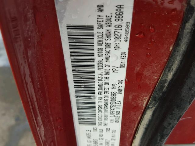 1J4FF47B29D188866 - 2009 JEEP COMPASS SP ნარინჯისფერი ფოტო 10