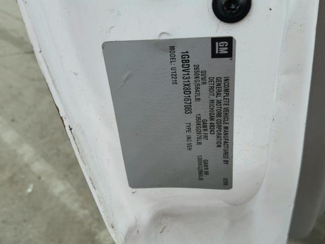 1GBDV131X8D167083 - 2008 CHEVROLET UPLANDER I 白色 照片 10