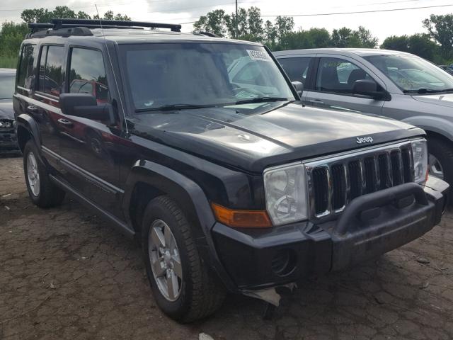 1J8HG48P37C528284 - 2007 JEEP COMMANDER BLACK photo 1