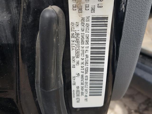 1J8HG48P37C528284 - 2007 JEEP COMMANDER BLACK photo 10