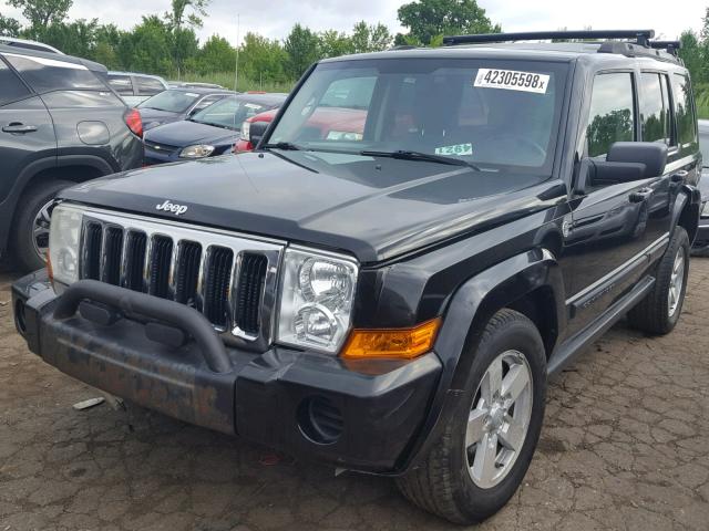 1J8HG48P37C528284 - 2007 JEEP COMMANDER BLACK photo 2