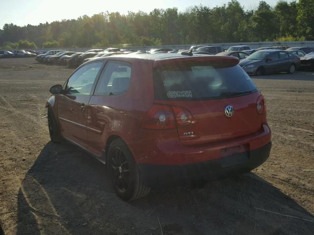 WVWFV71K26W126337 - 2006 VOLKSWAGEN NEW GTI RED photo 3