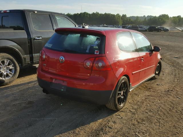 WVWFV71K26W126337 - 2006 VOLKSWAGEN NEW GTI RED photo 4