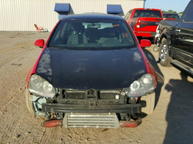 WVWFV71K26W126337 - 2006 VOLKSWAGEN NEW GTI RED photo 9