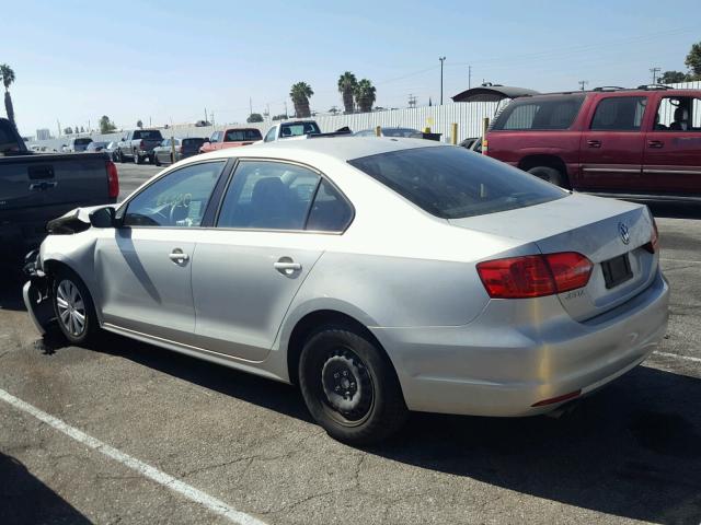 3VW2K7AJ5BM332399 - 2011 VOLKSWAGEN JETTA BASE 银色 照片 3