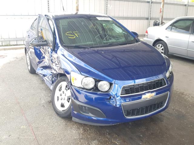 1G1JA5SH1E4195956 - 2014 CHEVROLET SONIC LS BLUE photo 1