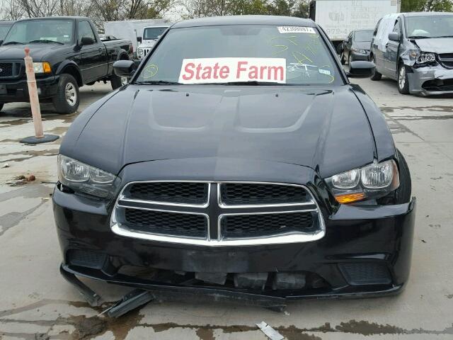 2C3CDXBG1CH247309 - 2012 DODGE CHARGER BLACK photo 9