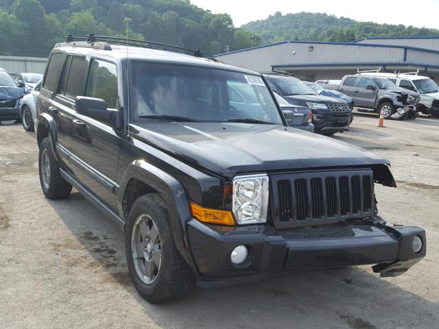 1J8HG48K26C207114 - 2006 JEEP COMMANDER BLACK photo 1