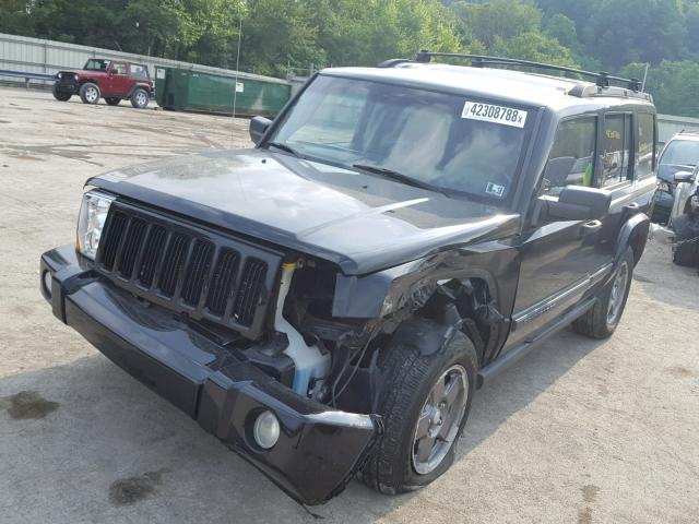 1J8HG48K26C207114 - 2006 JEEP COMMANDER BLACK photo 2