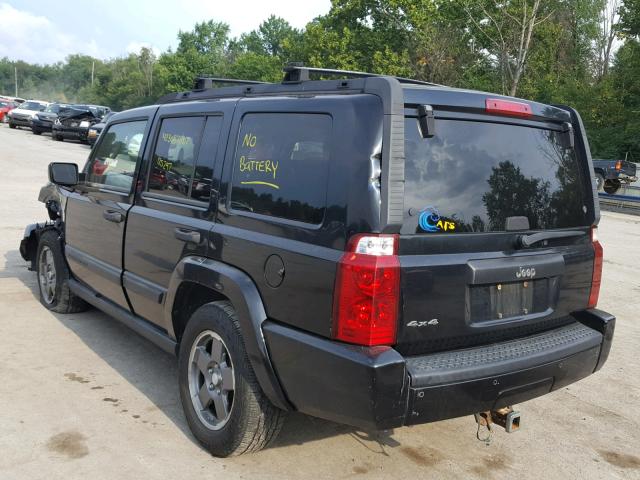 1J8HG48K26C207114 - 2006 JEEP COMMANDER BLACK photo 3