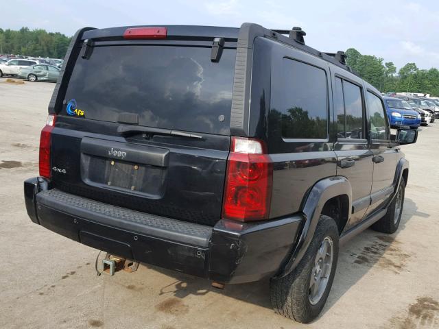 1J8HG48K26C207114 - 2006 JEEP COMMANDER BLACK photo 4