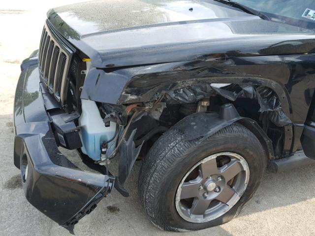1J8HG48K26C207114 - 2006 JEEP COMMANDER BLACK photo 9