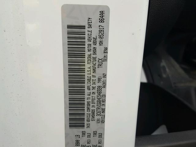 3C6TRVDG6HE546920 - 2017 RAM PROMASTER 白色 照片 10