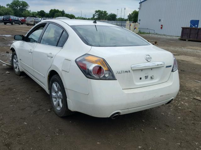 1N4CL21EX9C165162 - 2009 NISSAN ALTIMA HYB WHITE photo 3