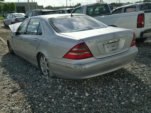 WDBNG75J21A208743 - 2001 MERCEDES-BENZ S 500 SILVER photo 3