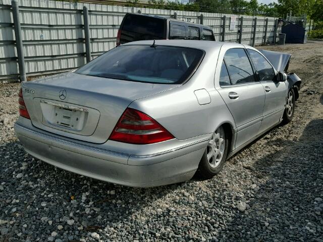 WDBNG75J21A208743 - 2001 MERCEDES-BENZ S 500 SILVER photo 4