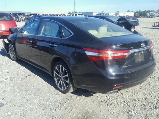 4T1BK1EB1FU179875 - 2015 TOYOTA AVALON XLE BLACK photo 3