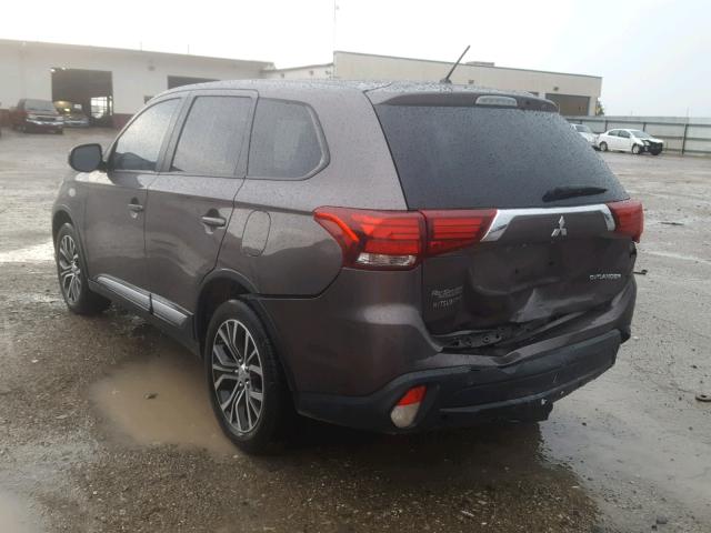 JA4AD2A36GZ026857 - 2016 MITSUBISHI OUTLANDER GRAY photo 3