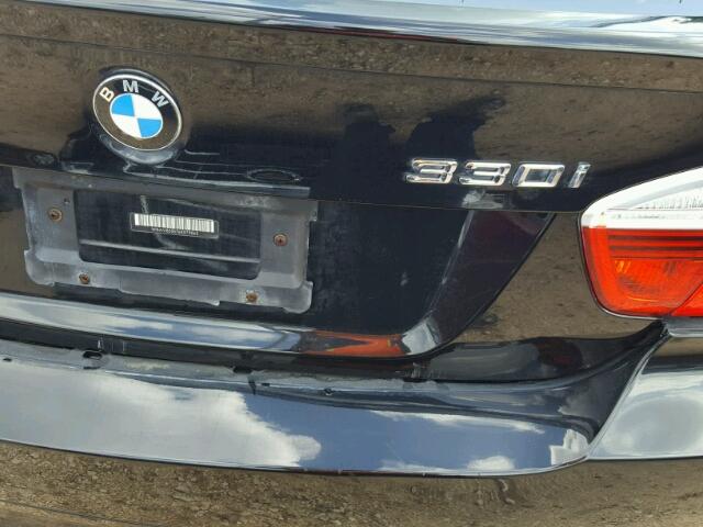 WBAVB33576KR79065 - 2006 BMW 330 BLACK photo 9