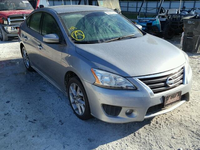 3N1AB7AP7EY288800 - 2014 NISSAN SENTRA S SILVER photo 1