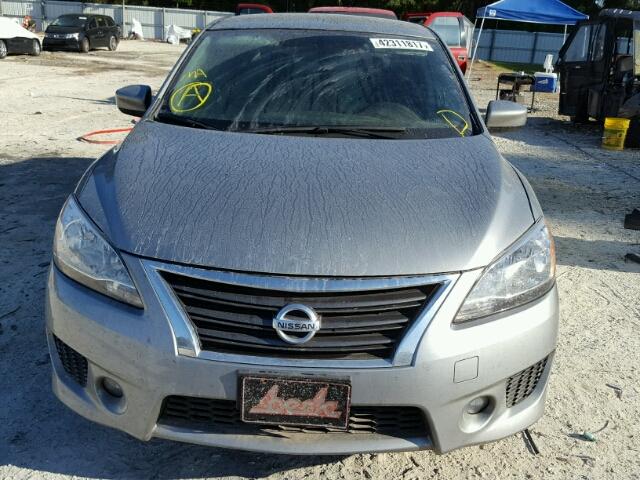 3N1AB7AP7EY288800 - 2014 NISSAN SENTRA S SILVER photo 9