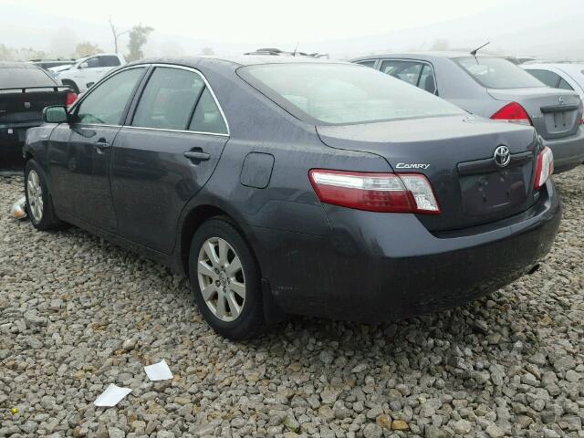 4T1BB46K39U103983 - 2009 TOYOTA CAMRY HYBR GRAY photo 3