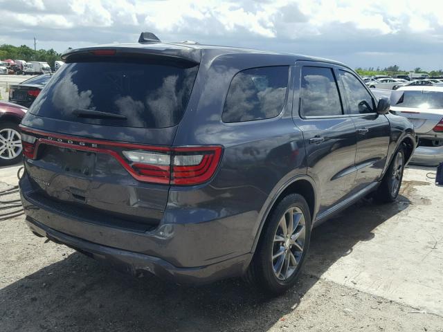 1C4RDHAG0FC766081 - 2015 DODGE DURANGO SX GRAY photo 4