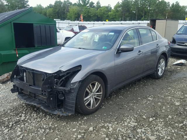 JN1DV6AR4BM650810 - 2011 INFINITI G25 GRAY photo 2