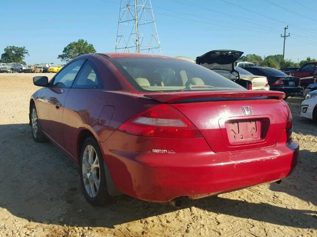 1HGCM82683A018456 - 2003 HONDA ACCORD EX RED photo 3