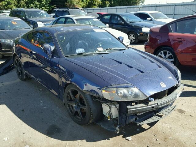 KMHHN65F63U036420 - 2003 HYUNDAI TIBURON GT BLUE photo 1